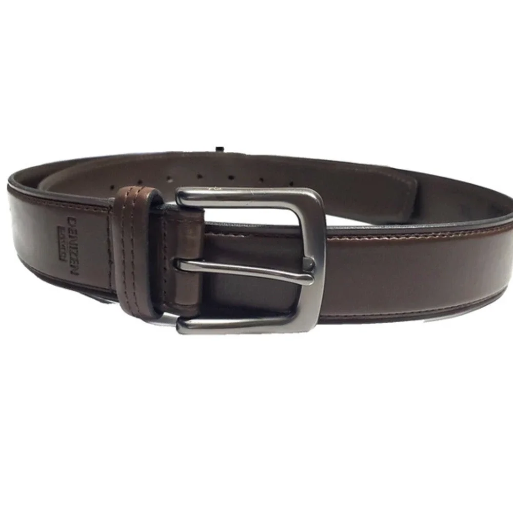 Levi's‎ Denizen Men XL 40-44 Brown Leather Belt Classic Casual Normcore Style